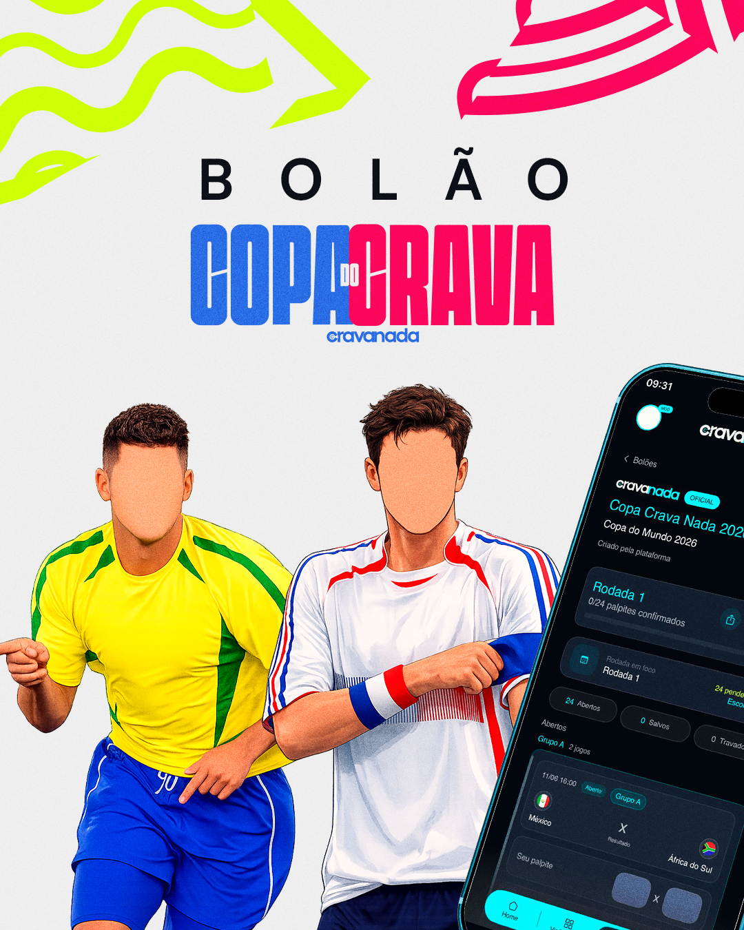 Card do Bolão Copa do Crava Nada